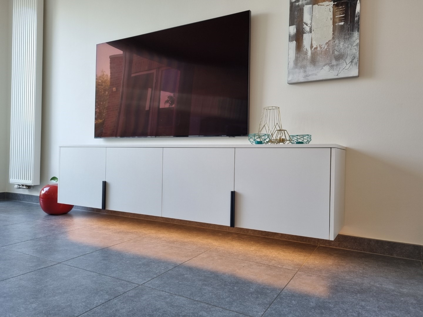 maatwerk tv-meubel verlichting
