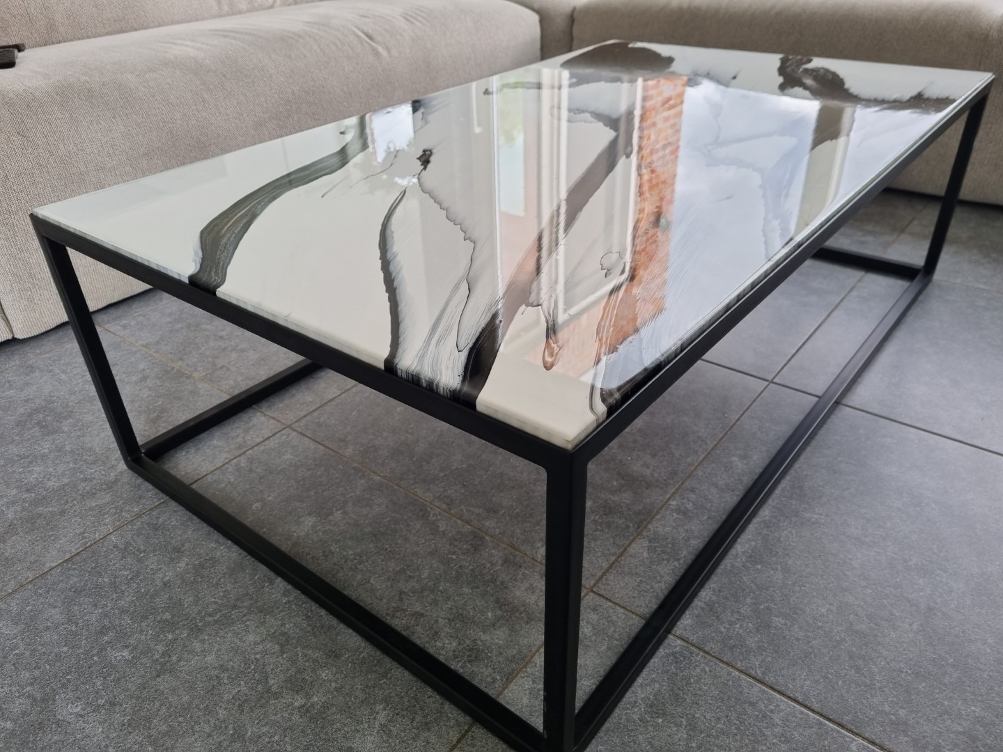DIY salontafel epoxy
